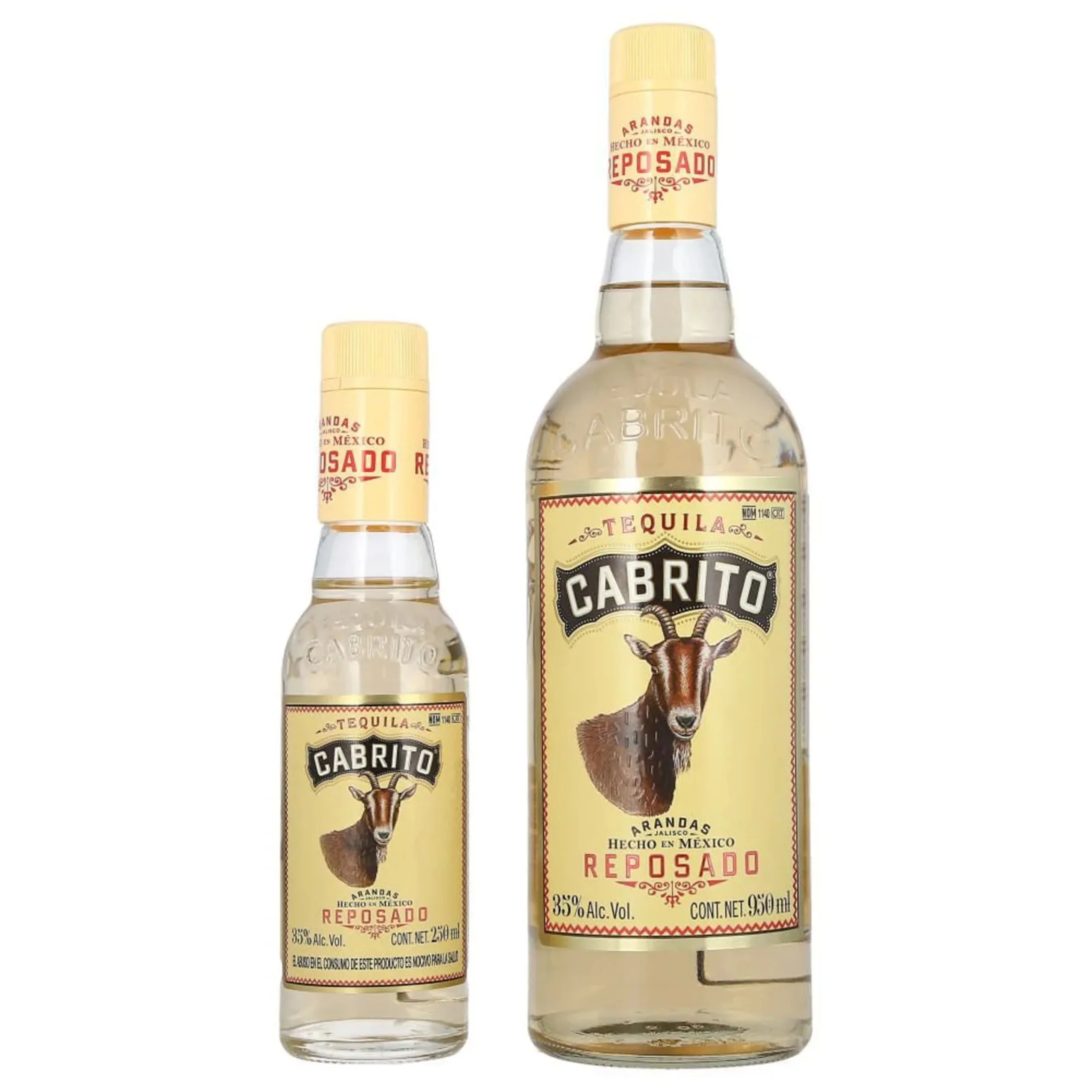 TEQUILA CABRITO REPOSADO 950 ML  C/250 ML
