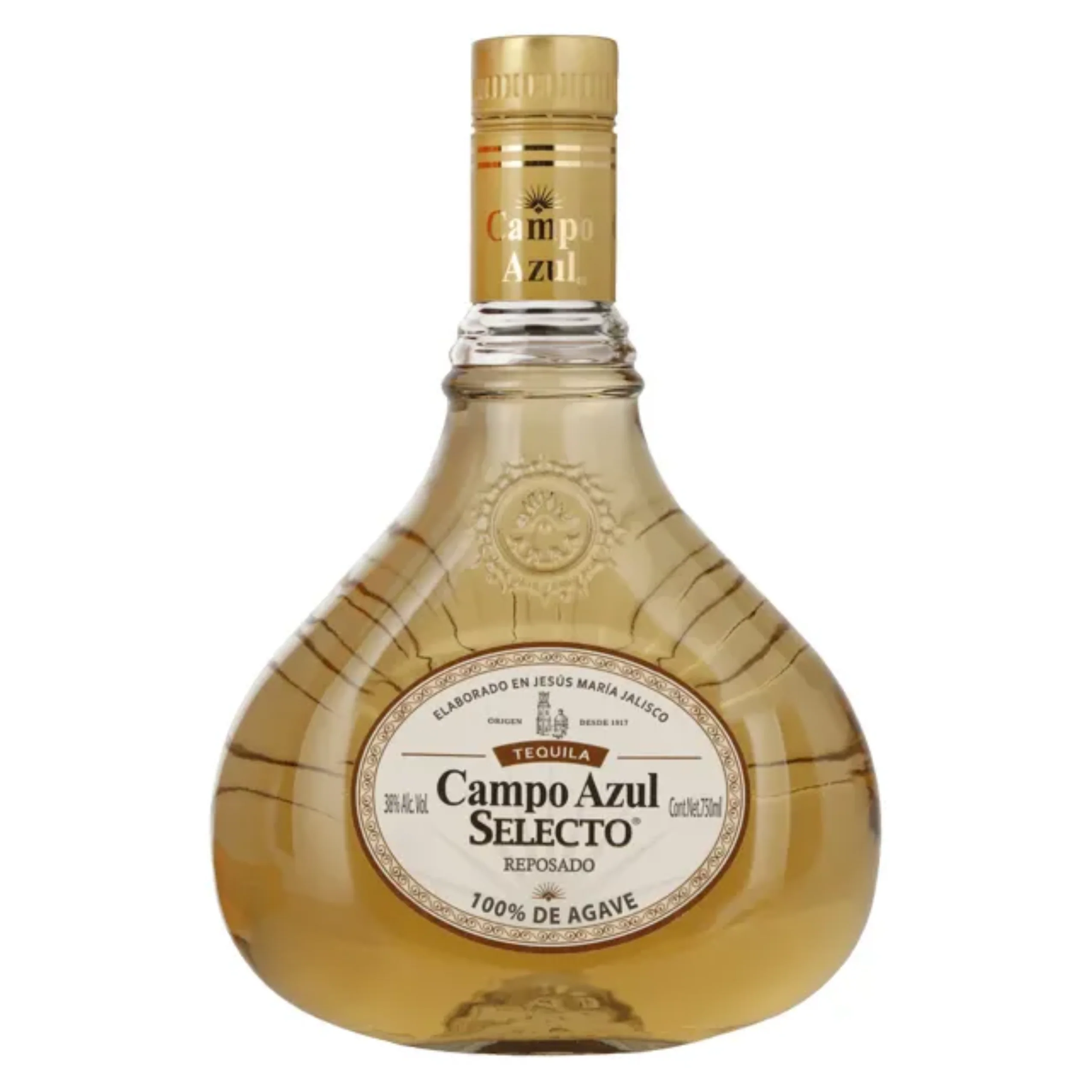TEQUILA CAMPO AZUL SELECTO REPOSADO 750 ML