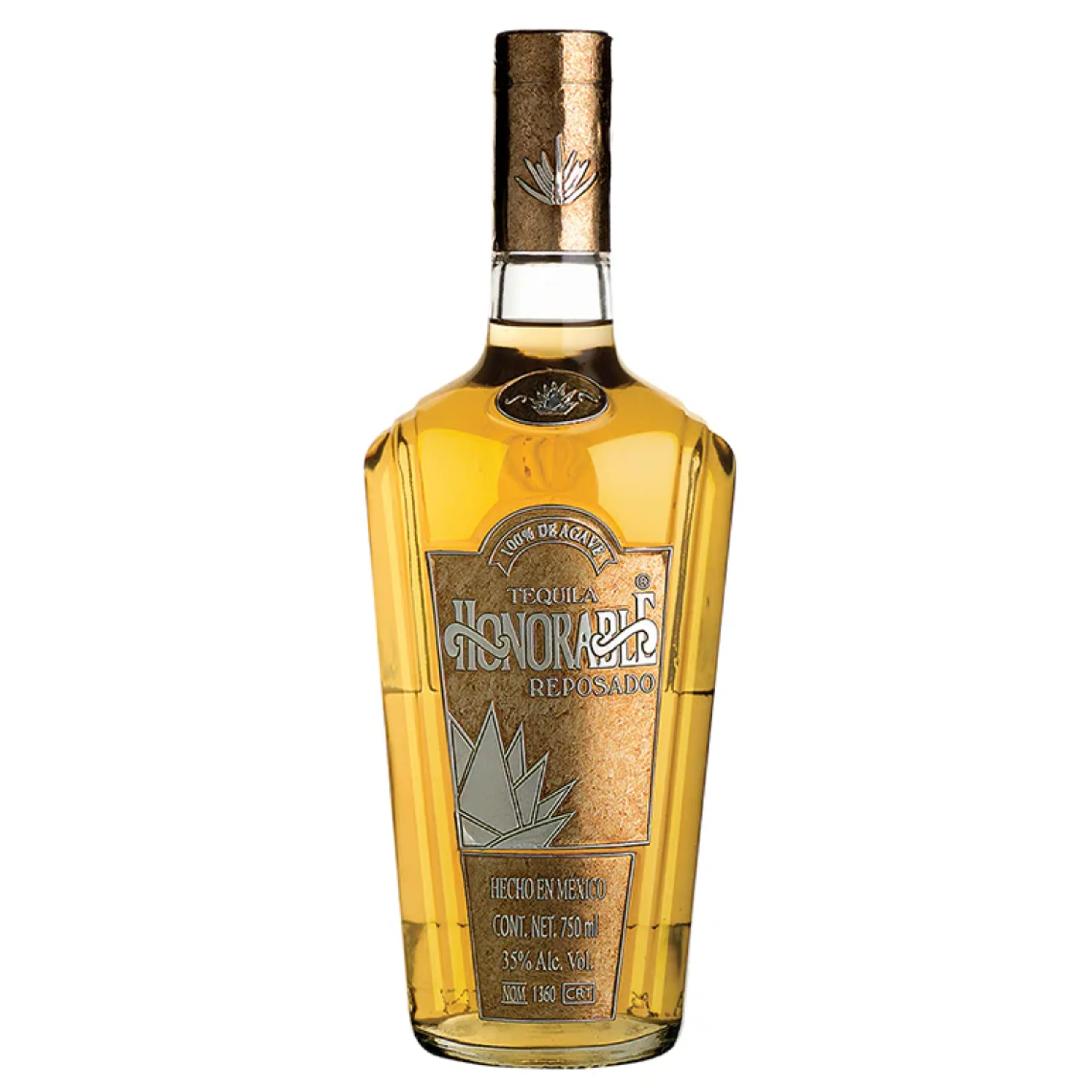 TEQUILA HONORABLE REPOSADO 100% 750 ML C/CABALLITO