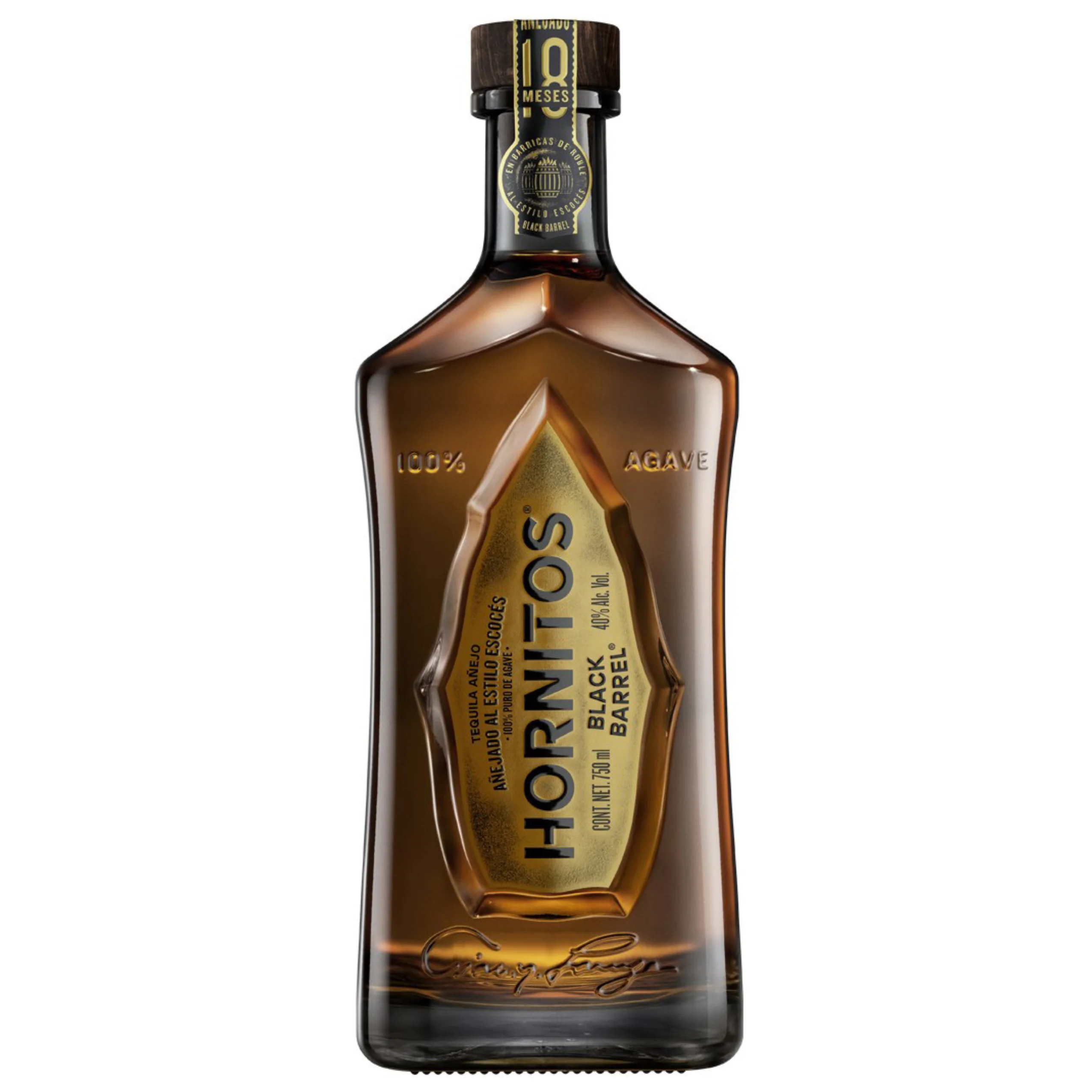TEQUILA SAUZA HORNITOS AÑEJO BLACK BARREL 750 ML