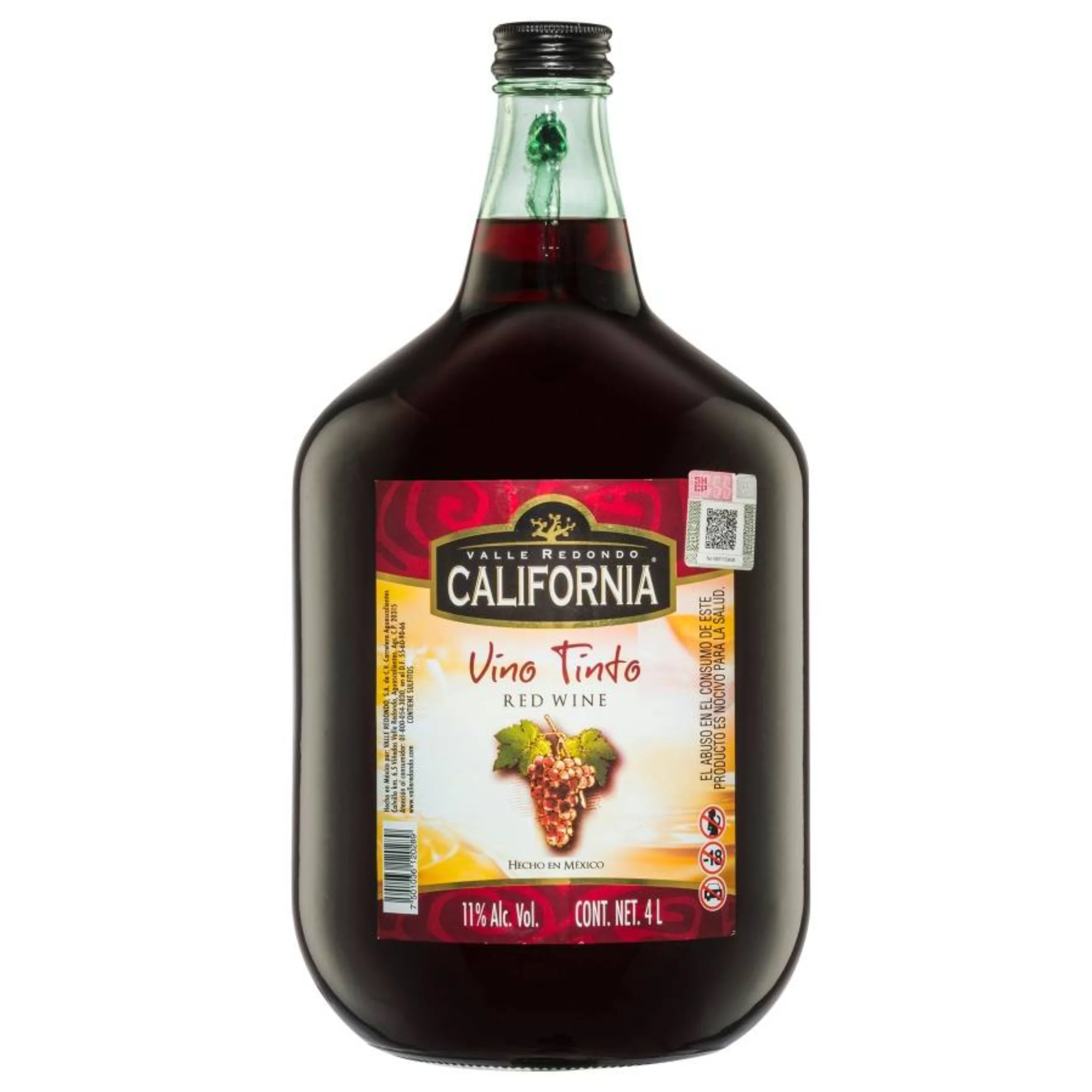 VINO TINTO CALIFORNIA 4 LTS